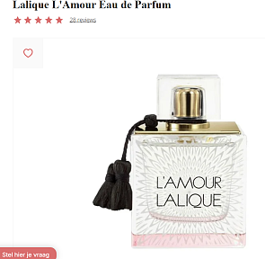 Lalique parfum voor 24.49€
