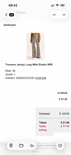 Mayerline jasje+ broek extra korting 20%