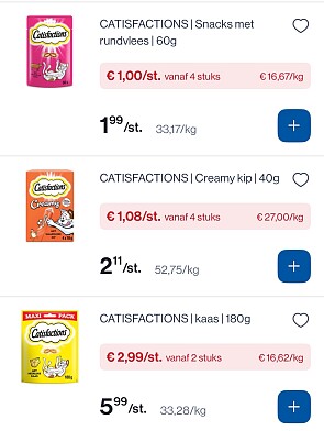 Catisfactions voor katten -50%