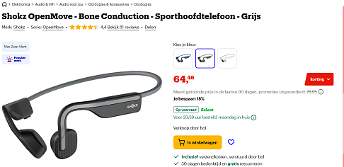 Hoofdtelefoon: Shokz OpenMove