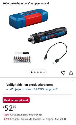 Bosch Pro GO 3 accuschroevendraaier