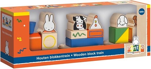 Nijntje houten blokkentrein goedkoop bij Bol