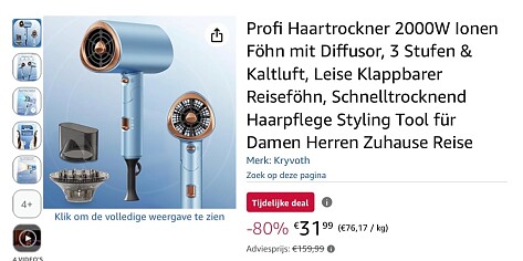 Profi haardroger -80%