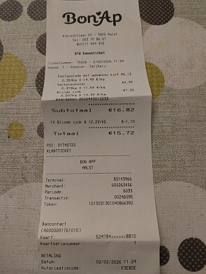 Bon ap blinde vinken 15% korting