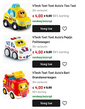 VTech Toet Toet -60% 🚗