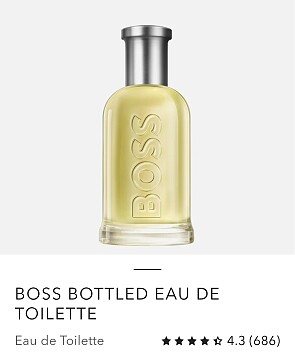 Hugo Boss Bottled edt onder 250 euro/liter
