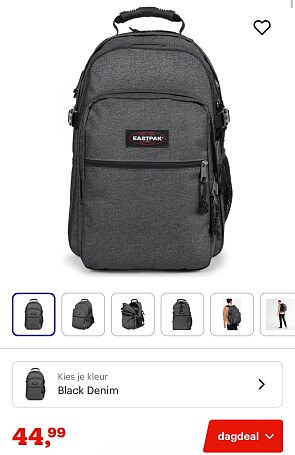 Dagdeal bol : korting op rugzakken en reisbagage