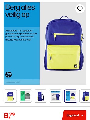 Antidiefstal Rugtas HP -71%