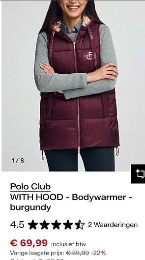 Bodywarmer - burgundy