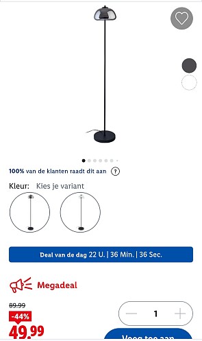 Ledstaanlamp -44%