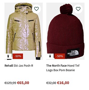 Tot 50% op wintersport artikelen