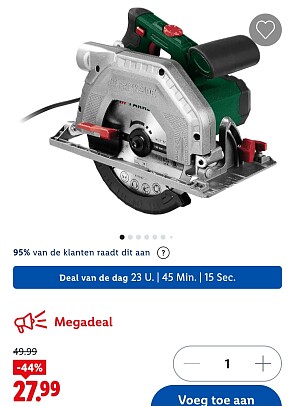 Handcirkelzaag PARKSIDE® PHKS1350 -44%