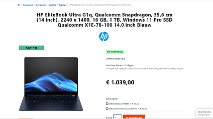 Laptop: HP EliteBook Ultra