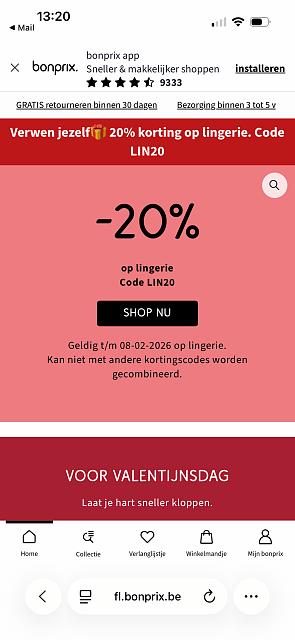 Lingerieactie