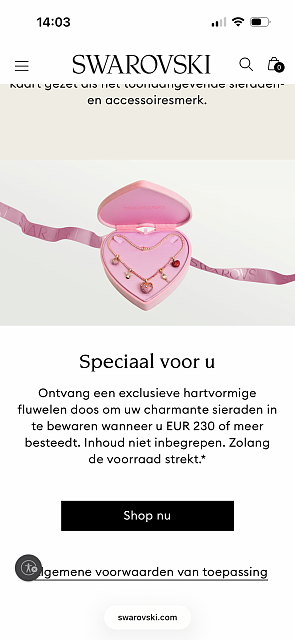 hartvormige fluwelen doos