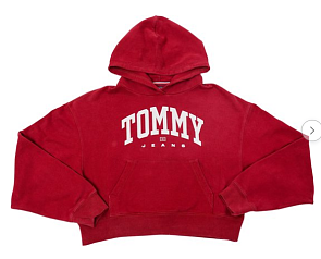 Tommy cropped hoodie maat L