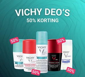 Vichy deodorants aan de helft van de prijs bij 24Pharma