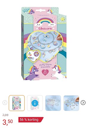 Totum Eenhoorn Puffy Bedelarmbandjes -56%