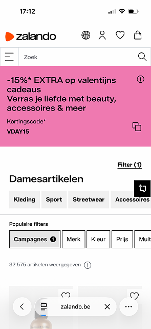 -15% bij Zalando