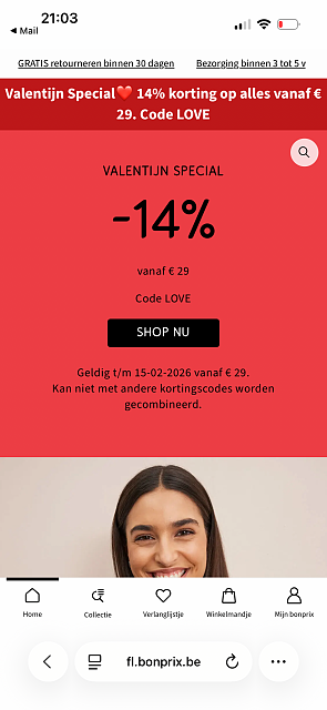 Valentijnspecial bij Bonprix