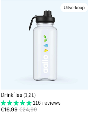 Drinkbus Qallo 32% goedkoper