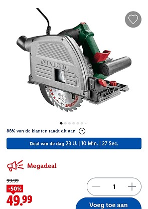 Invalzaag met geleiderail PARKSIDE® PTSS1200 -50%