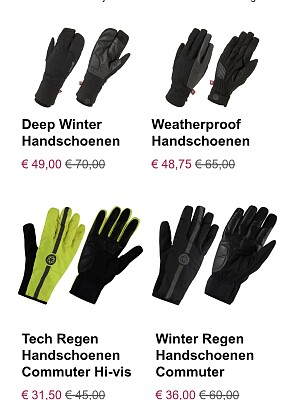 Alleen vandaag: 5% extra op sale handschoenen