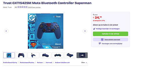 Nintendo Switch Trust Controller Superman