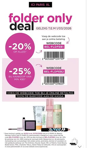 Tot 25% korting bij ici PARIS XL