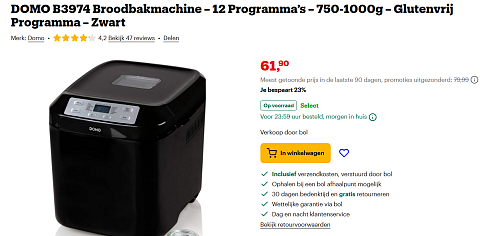 Broodbakmachine DOMO B3974