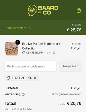 Kortingscode baard&co