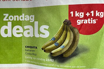 1kg + 1 kg gratis Chiquita bananen op zo 22/2/26 bij spar