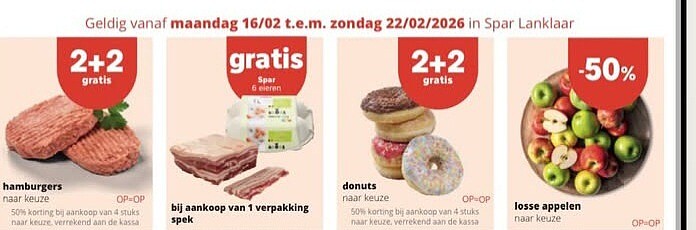 Weekje vol promo in spar lanklaar