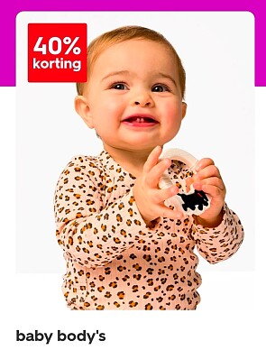Baby body's 40% korting bij Hema
