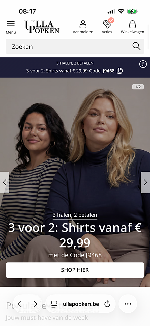 Shirt actie