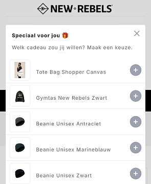 Gratis Beanie bij aankoop