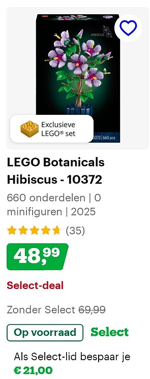 Tot 30% korting op exclusieve Lego sets