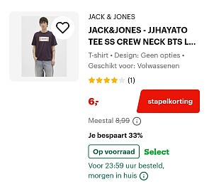 Tot 70% & 2+1 op kledij mannen en vrouwen