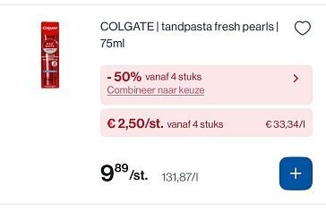 Colgate tandpasta in mooie promo