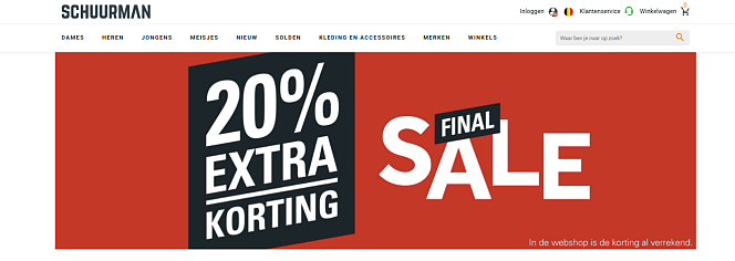 Schuurman schoenen: 20% extra op de sale