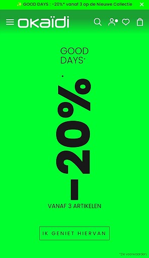 -20% bij Okaidi