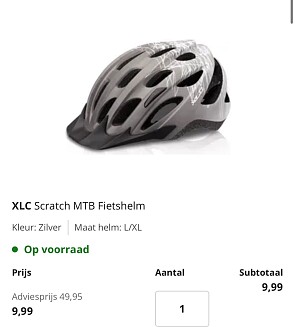 XLC Scratch MTB Fietshelm voor €6,99👀