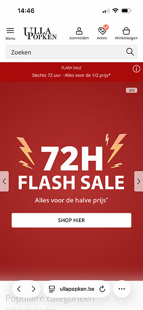 Flash sale