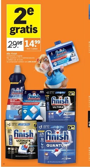 Finish vaatwasproducten 2 de gratis bij Albert Heijn