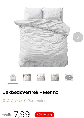 Dekbedovertrekken aan 7,99€