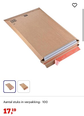 100 verzend enveloppen