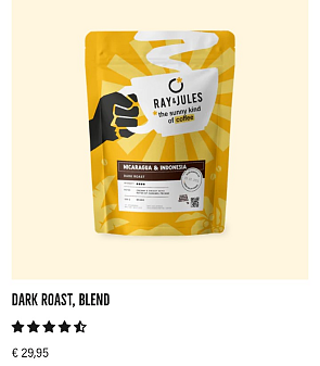 Gratis pak koffie t.w.v. €8,95 ☕ Ray & Jules