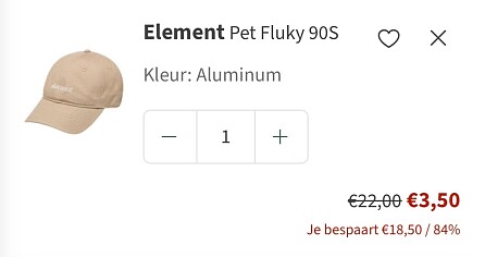 Petten aan héél mooi prijsje