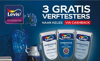 3 gratis Levis Ambiance kleurtesters naar keuze