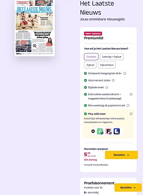 Het Laatste Nieuws of De Morgen